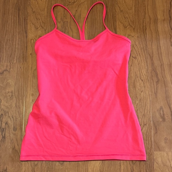 LULULEMON Power Y Hot Pink Tank Top Workout Gym size 8 - Picture 1 of 3